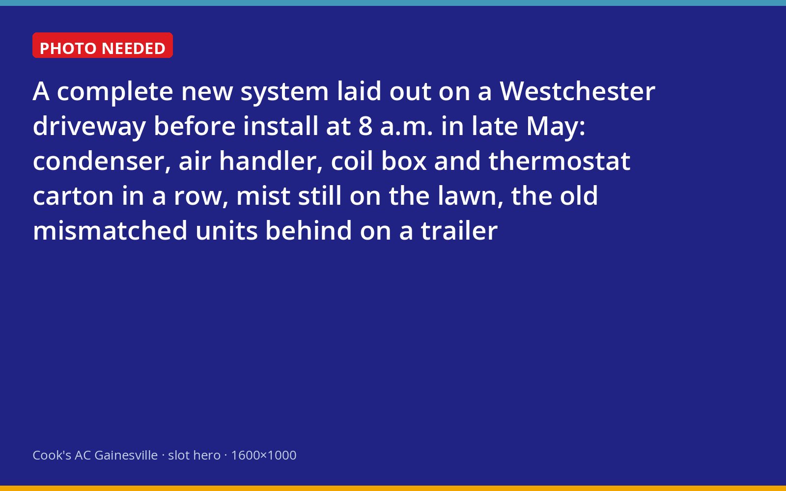 Components of a new matched Lennox system staged on a Gainesville driveway