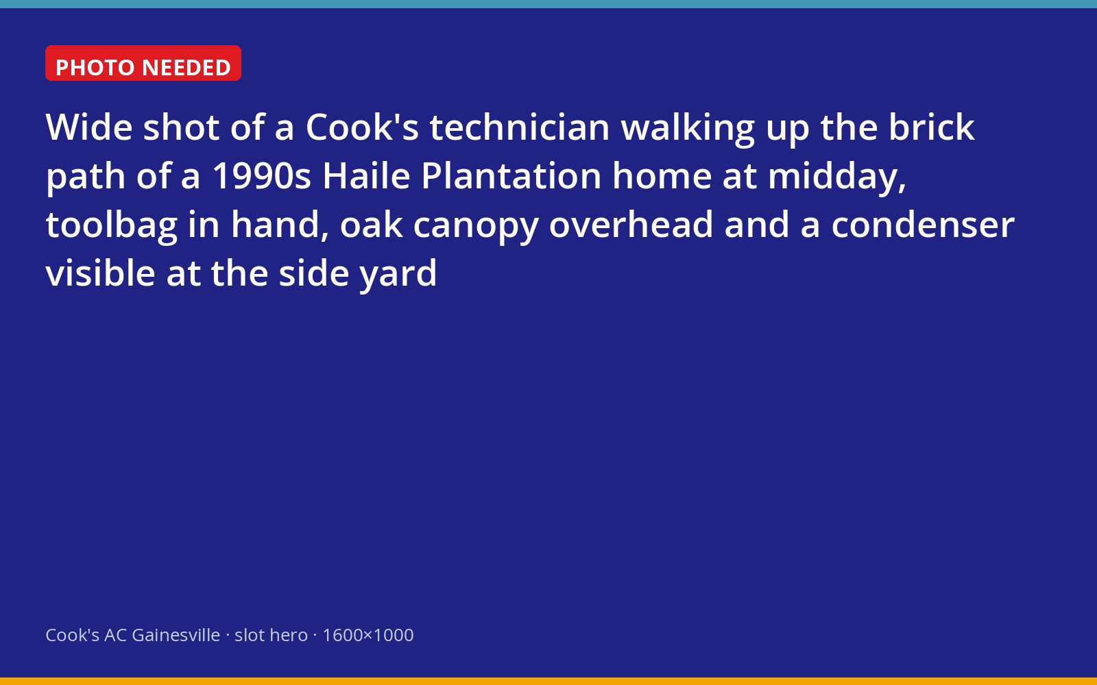 Cook's technician arriving at a Haile Plantation home for an air conditioning service call