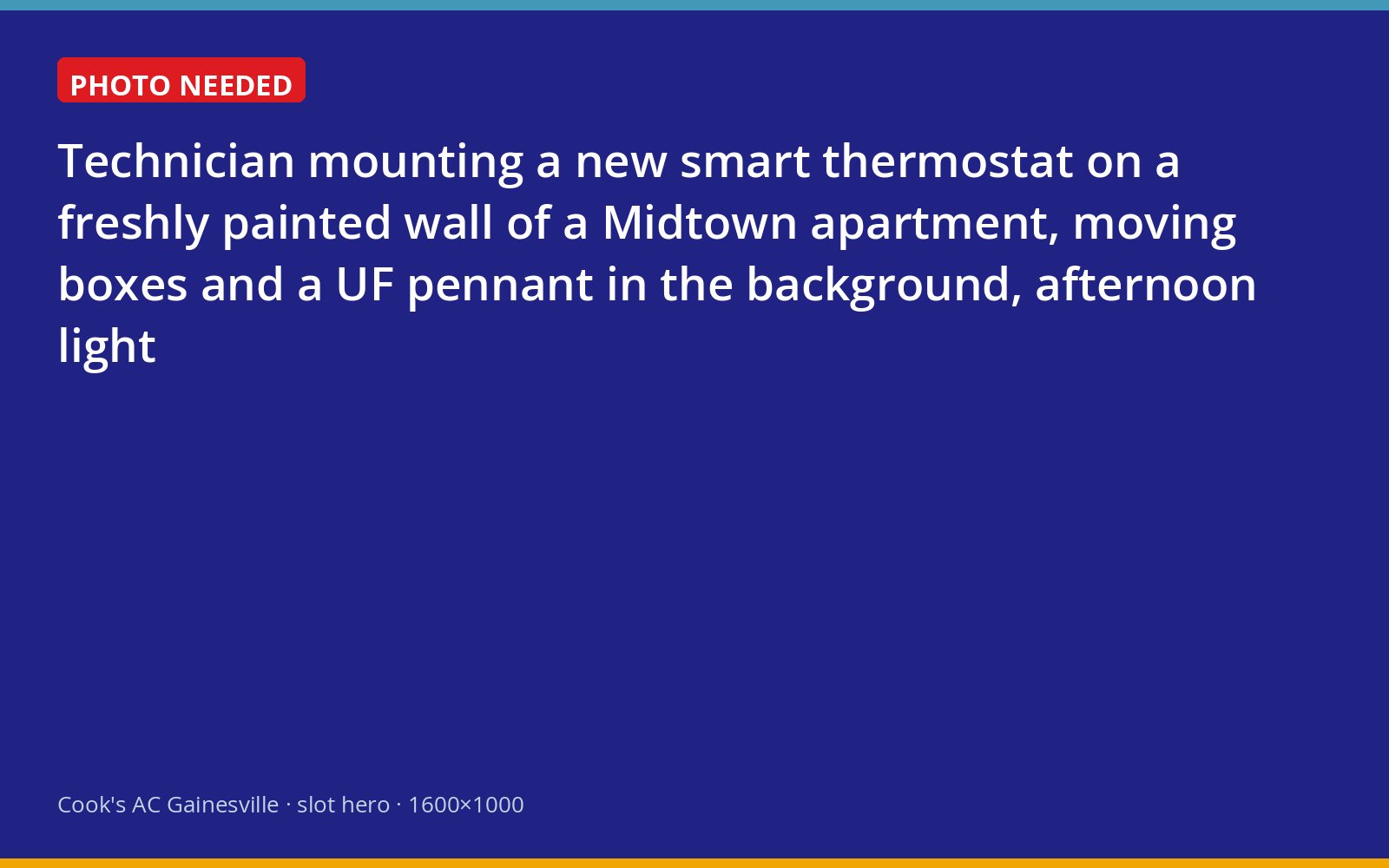 Installing a smart thermostat in a Gainesville apartment during student move-in week